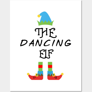 The Dancing Elf Matching Family Group Christmas Party Posters and Art